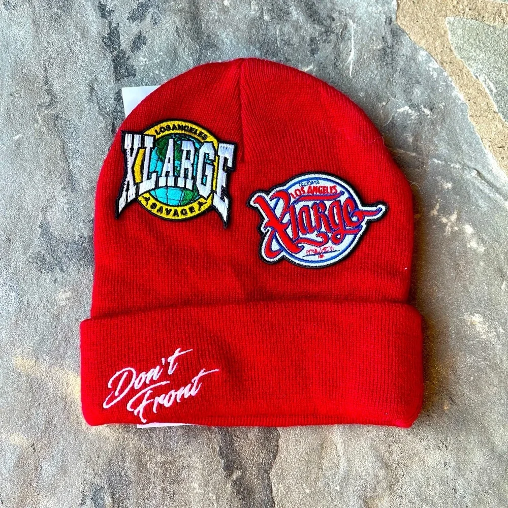 RACING TEAM CUFF BEANIE-Red-ONE SIZE